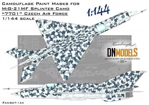 1:144 Camouflage Paint Masks For MiG-21MF Splinter Camo 7701 Czech Air Force