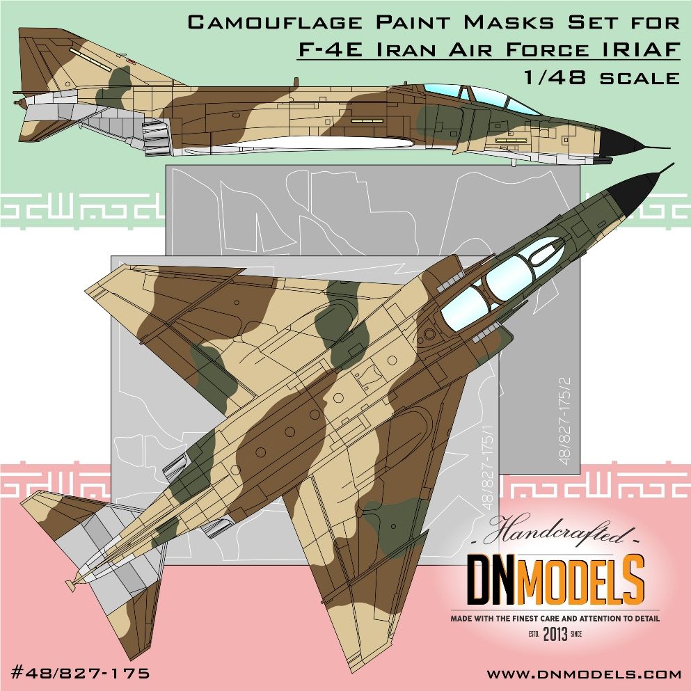1:48 F-4E Iran Air Force /IRIAF/ Camouflage Paint Masks Set