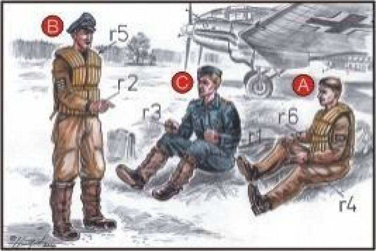 1:72 German Bomber Pilots (3 fig.) WW II