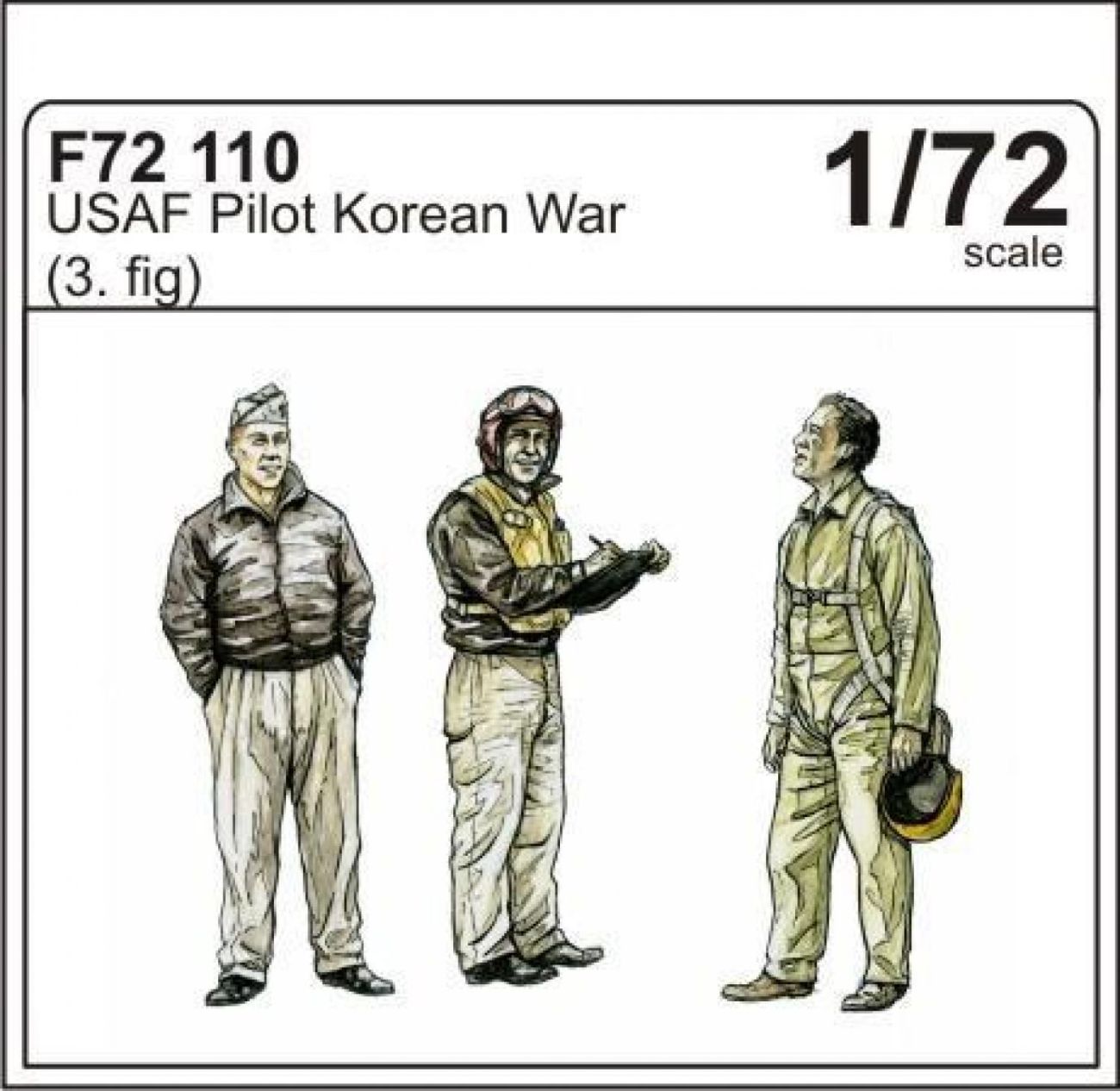 1:72 USAF pilots Korean war (3 fig.)