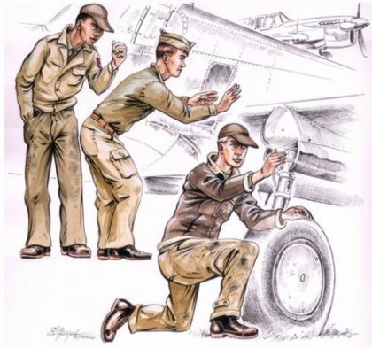 1:72 US Army machanics WW II (3 fig.)