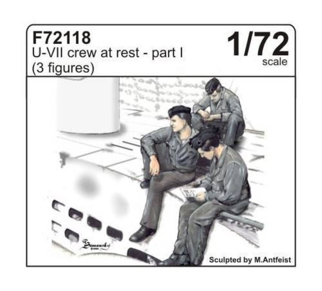 1:72 U-VII crew at rest part I (3 fig.)
