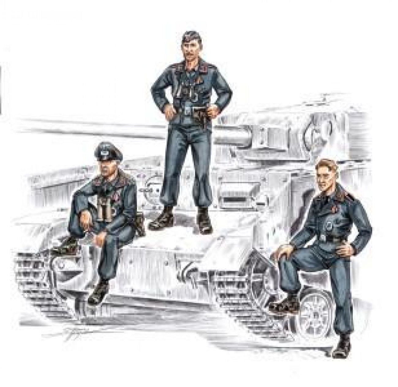1:72 German tankers WW II (3 fig.)