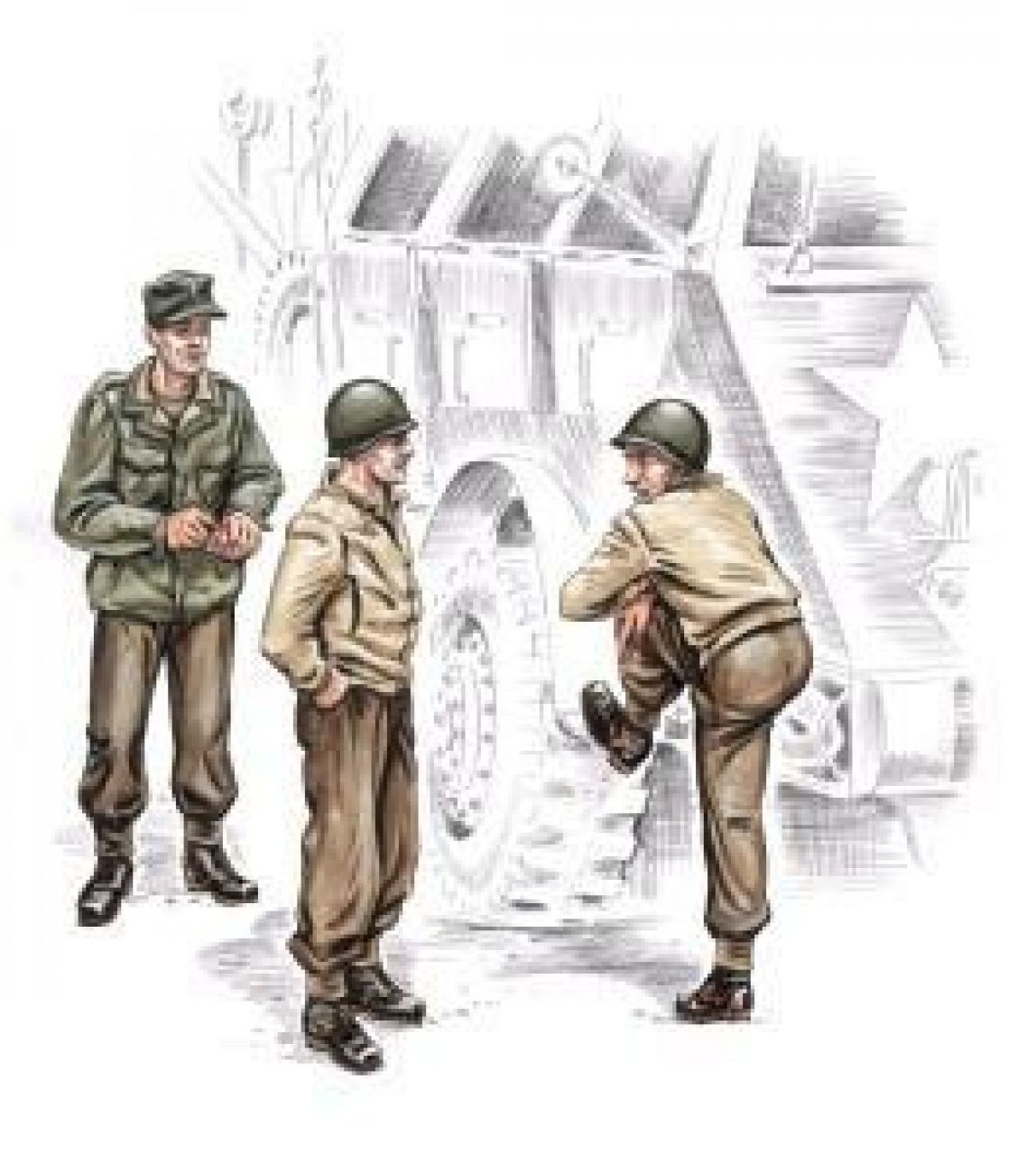 1:72 US truck crew WW II (3 fig.)