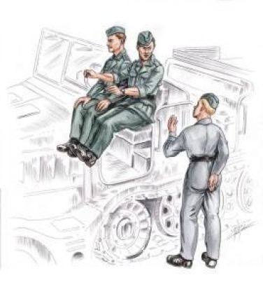 1:72 German driver and personal for FAMO (3 fig.)