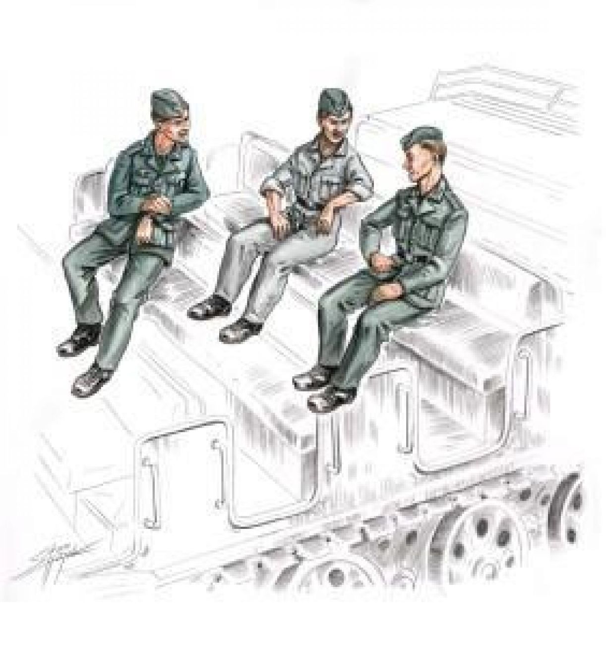 1:72 German soldiers for FAMO (3 fig)