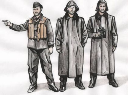 1:72 U-boat U-IX - Crew with Raincoats (3 figures)