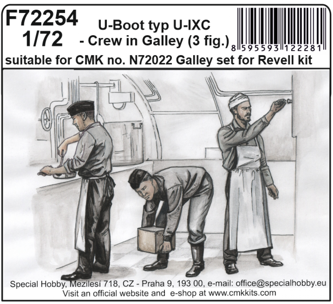 1:72 U-Boot typ IXC – Crew in Galley (3 fig.)