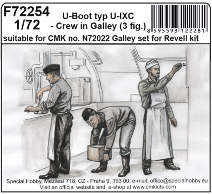 1:72 U-Boot typ IXC – Crew in Galley (3 fig.)
