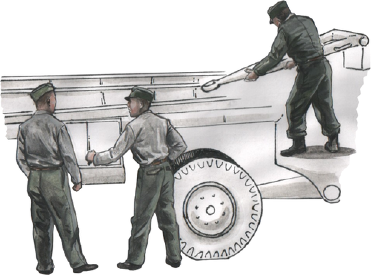 1:72 German Personnel for Meillerwagen V2 transporter