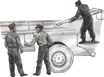1:72 German Personnel for Meillerwagen V2 transporter