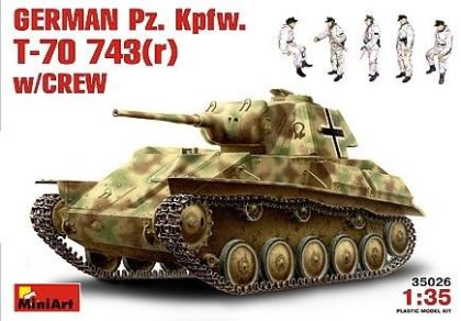 1:35 German Pz. Kpfw. T-70 743(r) w/crew