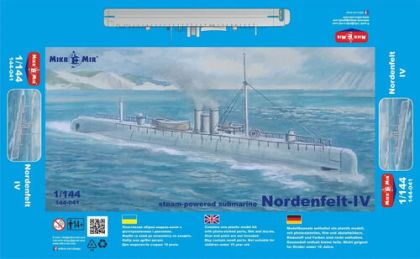 1:144 Steam-Powered Submarine Nordenfelt IV