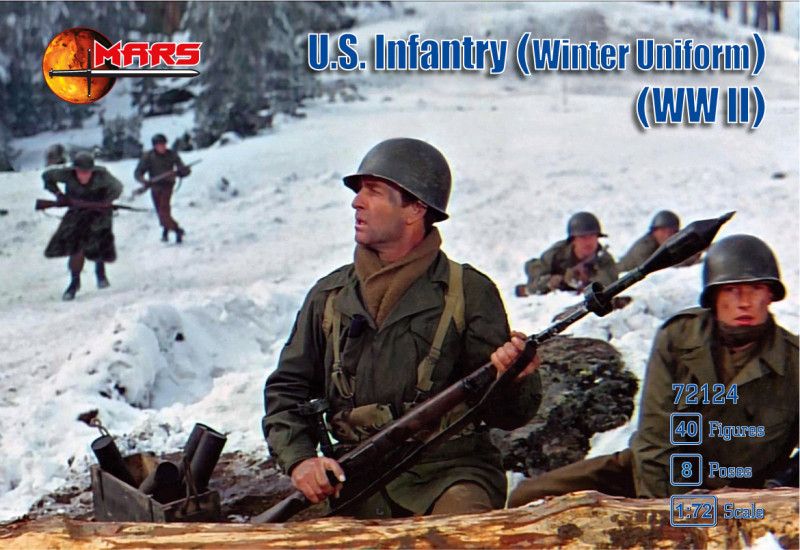 1:72 US WWII Infantry in winter uniforms