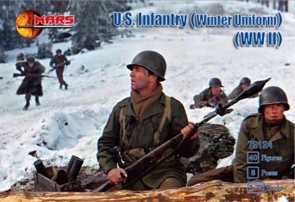 1:72 US WWII Infantry in winter uniforms
