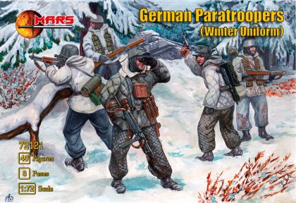 1:72 German WWII Paratroopers in winter uniforms