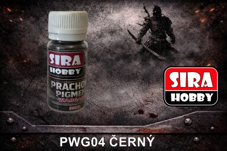 WARGAME prachový pigment - Černý