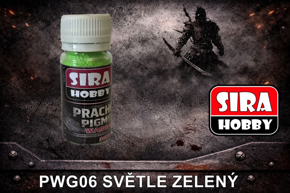 WARGAME prachový pigment - Světle zelený