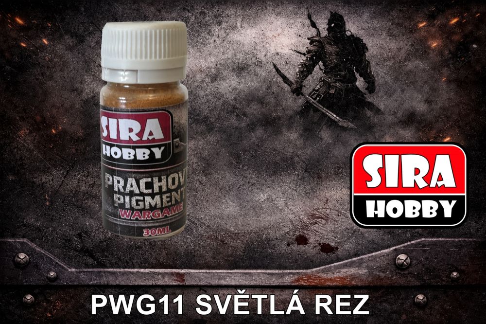 WARGAME prachový pigment - Světlá rez