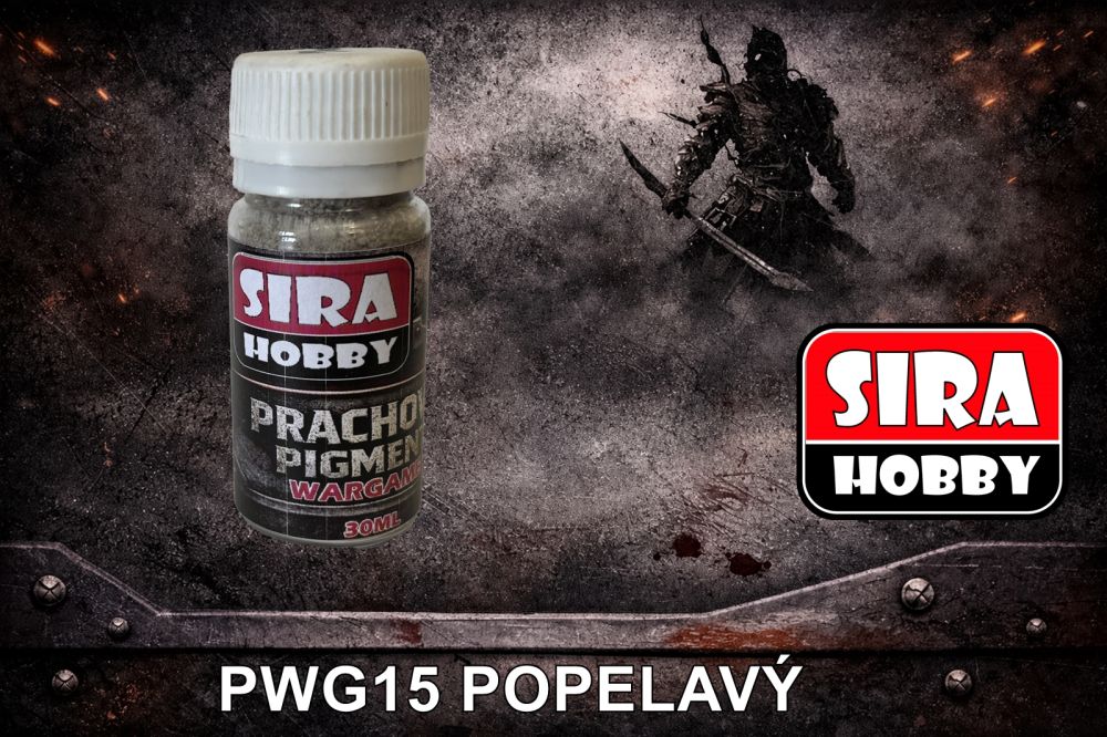 WARGAME prachový pigment - Popelavý