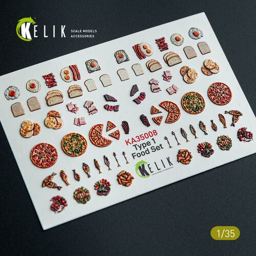 1:35 Food Set Type 1 - 3D-Decal for Dioramas