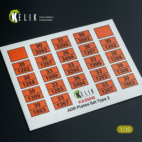 1:35 ADR Plates Set Type 2 - Decal for Models