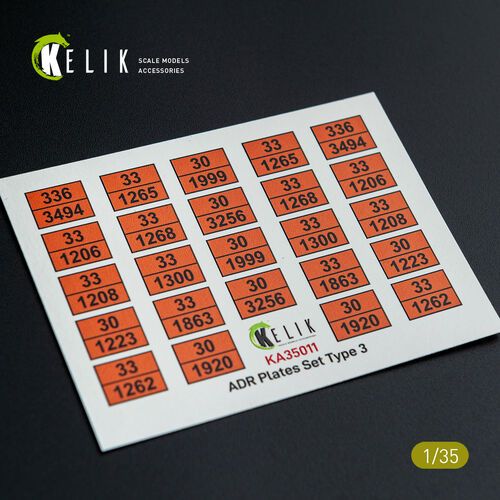 1:35 ADR Plates Set Type 2 - Decal for Models