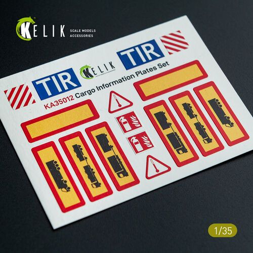 1:35 Cargo Information Plates Set No.1 - Decal for Models