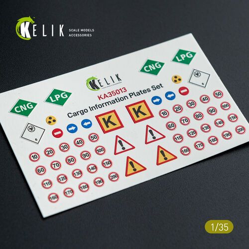 1:35 Cargo Information Plates Set No.2 - Decal for Models
