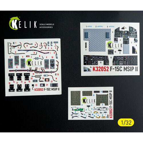 1:32 F-15 C MSIP II - Interior 3D-Decals (for Tamiya Kits)