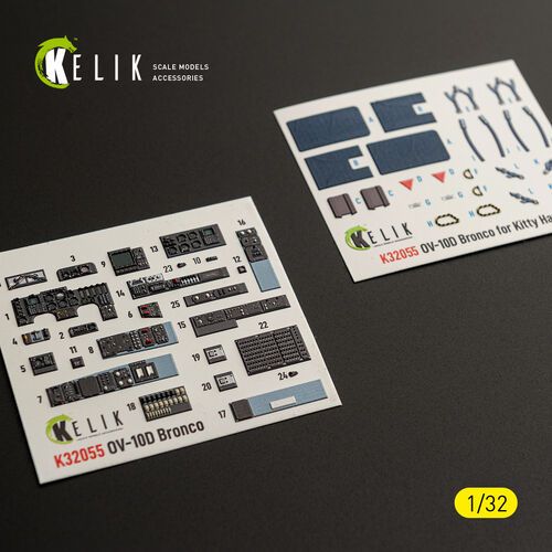 1:32 OV-10 D Bronco - Interior 3D-Decals (for Kitty Hawk & Zimi Models Kits)