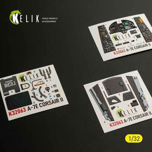 1:32 LTV A-7 E Corsair II - Interior 3D-Decals (for Trumpeter Kits)