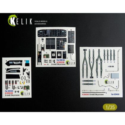 1:35 Sikorsky S-64 E Skycrane - Interior 3D-Decals (for ICM Kits)