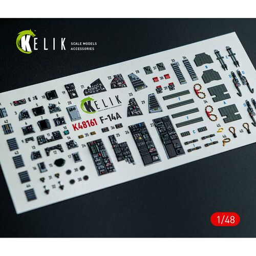 1:48 F-14 A Tomcat - Interior 3D-Decals (for GWH Kits)