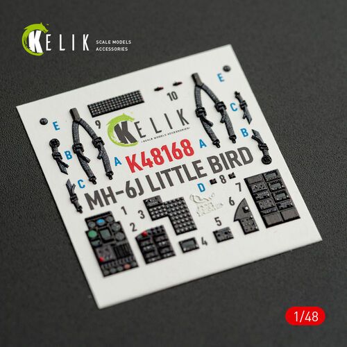 1:48 MH-6J Little Bird - Interior 3D-Decals (for ICM Kits)