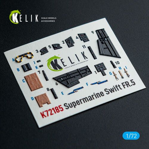 1:72 Supermarine Swift FR.5 - Interior 3D-Decals (for Airfix Kits)
