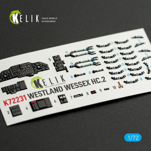 1:72 Westland Wessex HC.2 - Interior 3D-Decals (for Airfix Kits)