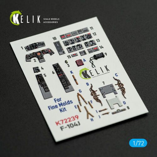 1:72 F-104 J - Interior 3D-Decals (for Fine Molds Kits)