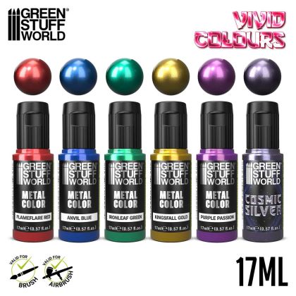 Vivid Metallic Paints Set