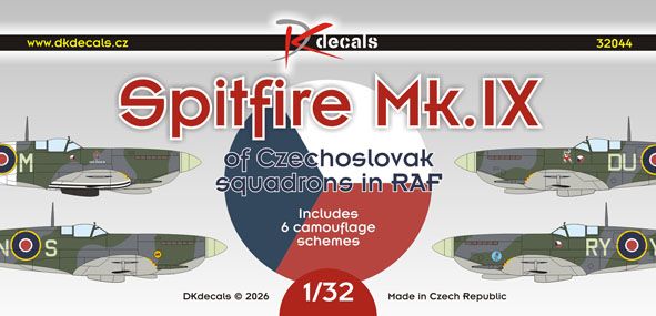 1:32 Spitfire Mk.IX of Czechoslovak squadrons in RAF
