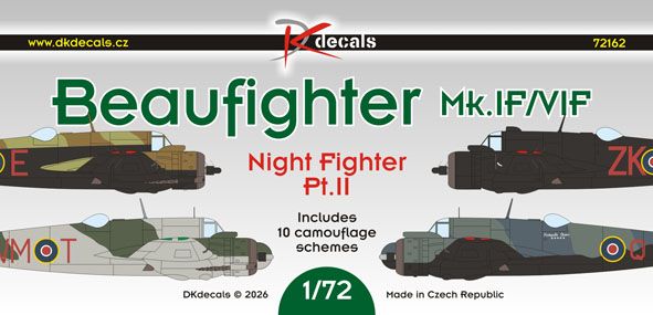 1:72 Description:Bristol Beaufighter Mk.IF/VIF Night Fighter Pt.II
