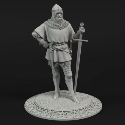 75mm Knight with Great Sword - End of the 14th Century