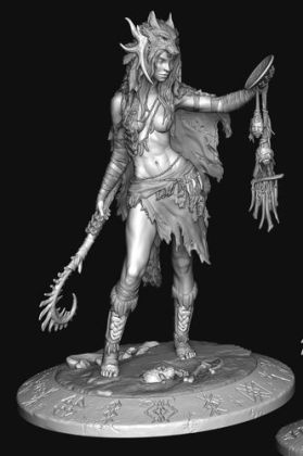 75mm Northen European Tribal Shaman