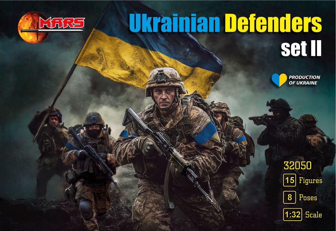 1:32 Ukrainian Defenders - Set II (15 Figures In 8 Poses)