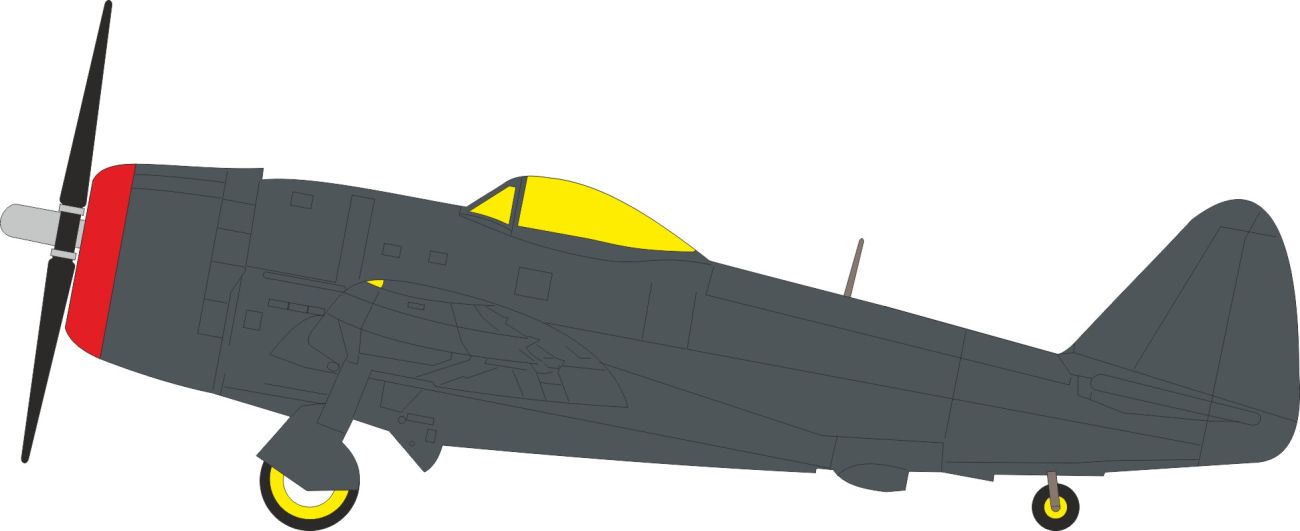 1:48 P-47 M Thunderbolt - TFace Mask Set (for Tamiya Kits)