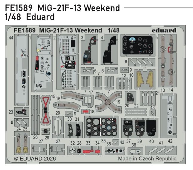 1:48 MiG-21 F-13 - Zoom Set (for Eduard Weekend Edition Kit)