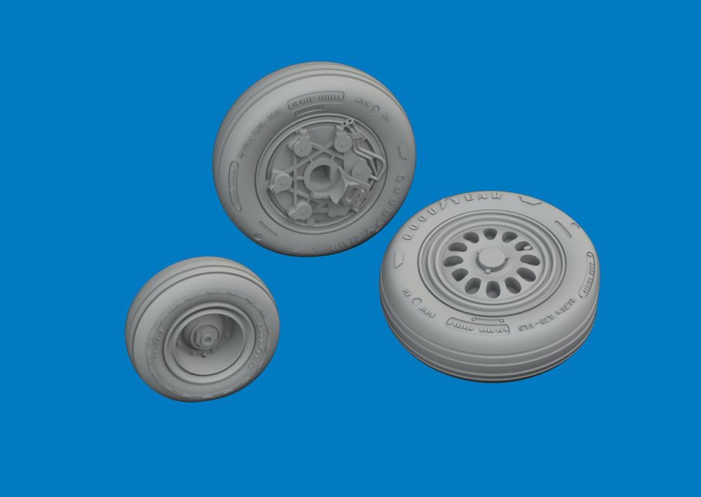 1:48 F-16 I Sufa - Wheels Set (for GWH Kits)