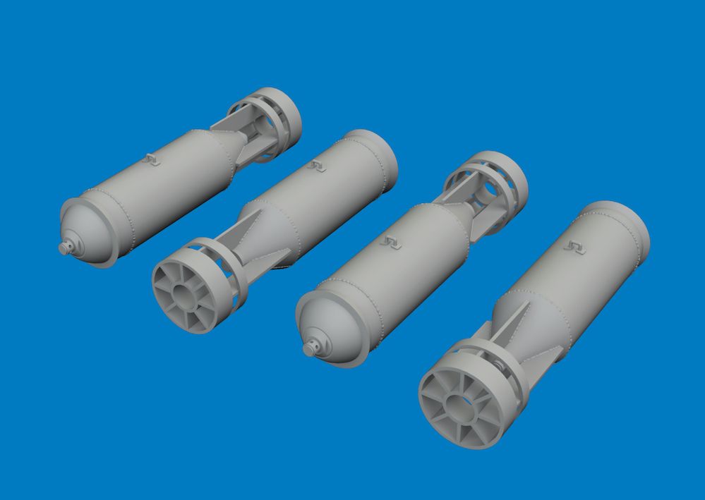 1:48 FAB-250 Bomb (3D-Printed)