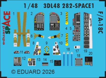 1:48 F/A-18 C Hornet - Space Set (for Eduard / Kinetic Kits)