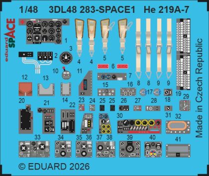 1:48 He 219 A-7 - Space Set (for Tamiya Kits)
